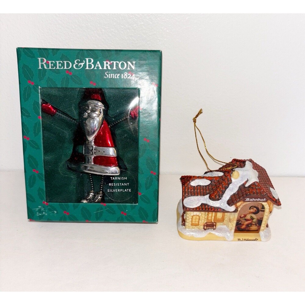 Reed & Barton Christmas Ornament and Hummel Ornament